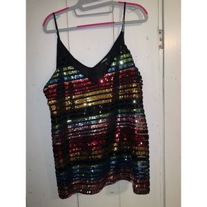 Rainbow sparkle tank